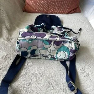 Coach | Bags | Coach Blue And Purple Backpack With Modern  display picture 3